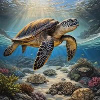 Diamond Painting Meeresschildkröte-5-50x50-726