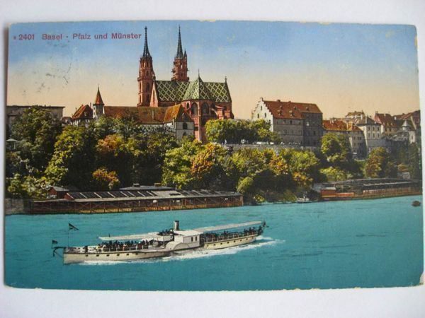 Cartoline postali: AK  Basel - Pfalz und Münster – Usato da Gundetswil venduto da Egro01