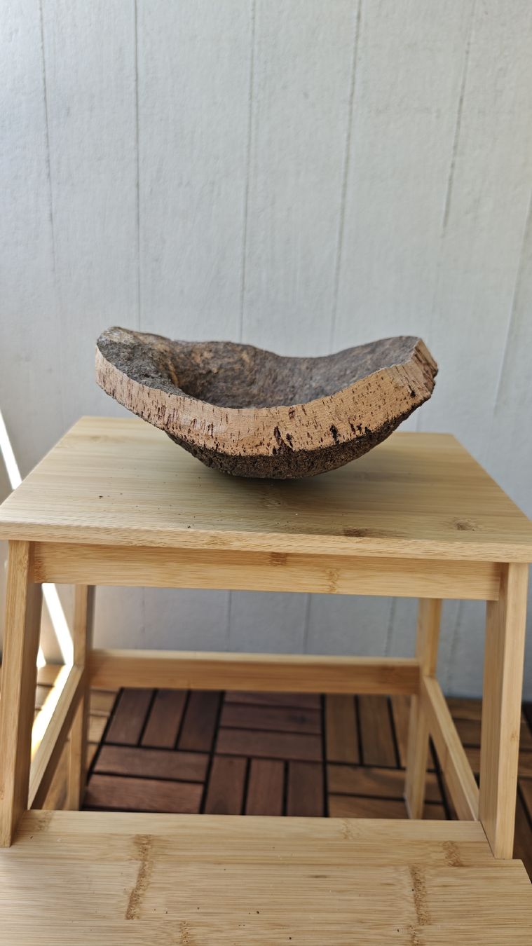 Toutes les décorations: Natural Cork Bark Bowl Decorative Object Handmade Unique – Neuf avec emballage d'origine à Zürich par Mgaiovitoria 9