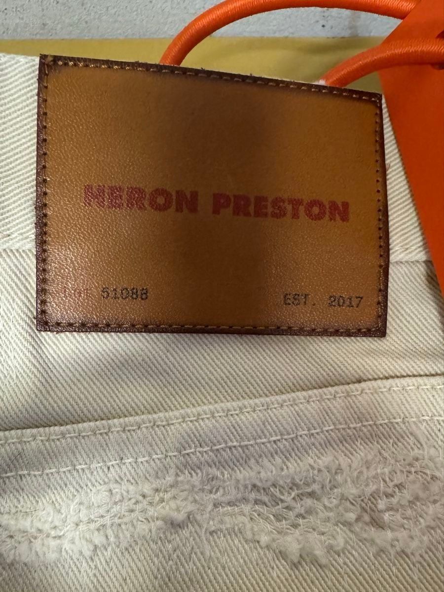 Jeans: Heron Preston straight-leg distressed Jeans - Farfetch $450 – Nuovo e nell'imballaggio originale da Genève venduto da dorco 8
