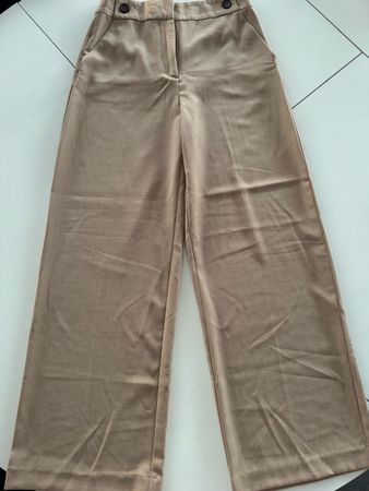 Zara Stoffhose, Beige, Grösse XS