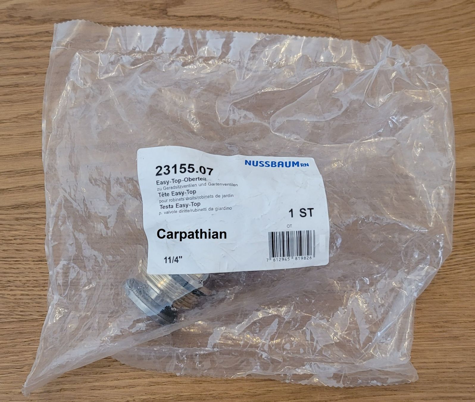 Rubinetteria: Oberteil Geradsitzventil 5/4" Nussbaum *TOP ANGEBOT* – Nuovo e nell'imballaggio originale da Unterlunkhofen venduto da Carpathian 1