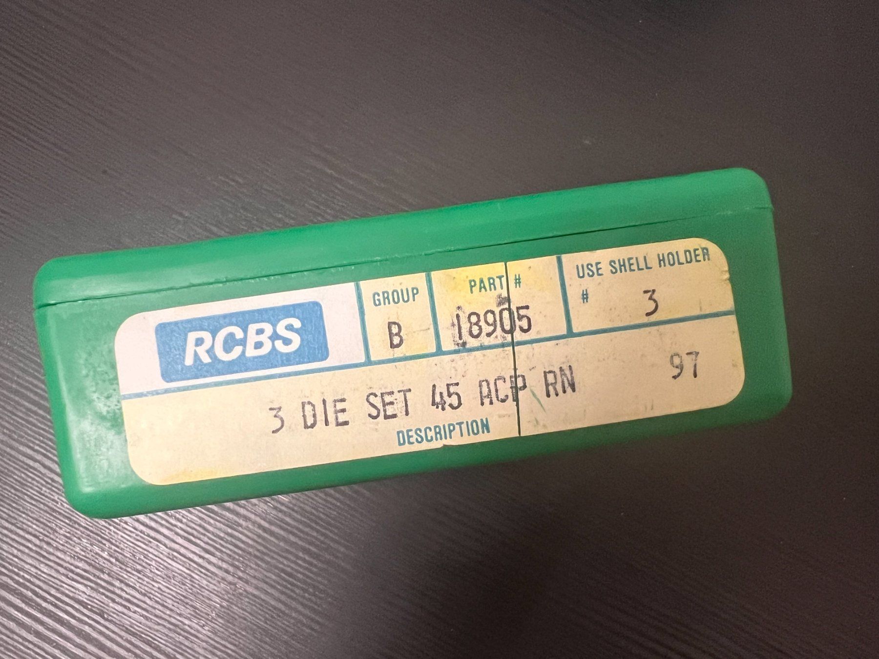 RCBS Tutti gli attrezzi: RCBS 3-Die Set .45 ACP RN – Usato da Renens VD venduto da Quedex69
