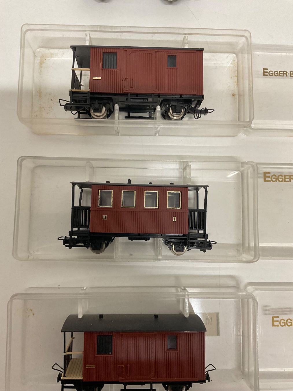 Egger-Bahn Modelleisenbahnen: Egger Bahn, 5 Wagen, mit und ohne Verpackung, Bespielt – Gebraucht aus Chur von Chur75 2