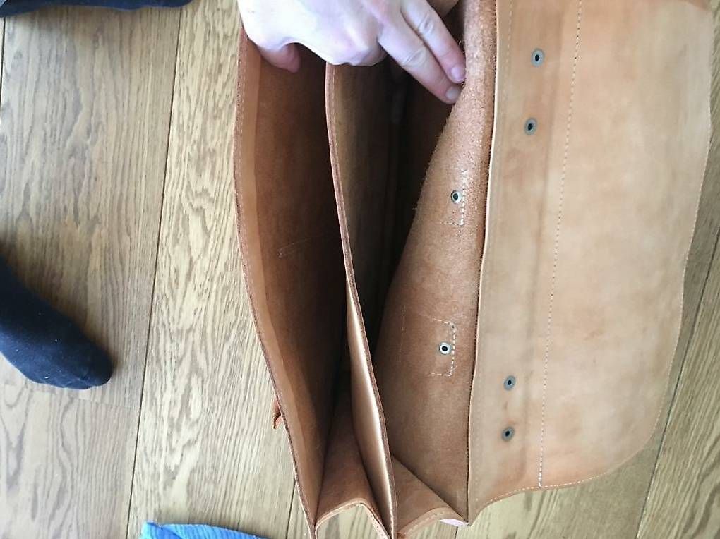 Koffer & Taschen: Laptop-Tasche, Dokumententasche echt Leder – Gebraucht aus Rebstein von Dom-Grab_83 3