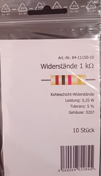 50 x Dünnfilmwiderstand - 47 kOhm - 1 W - 1% - Melf 0207 - NEU