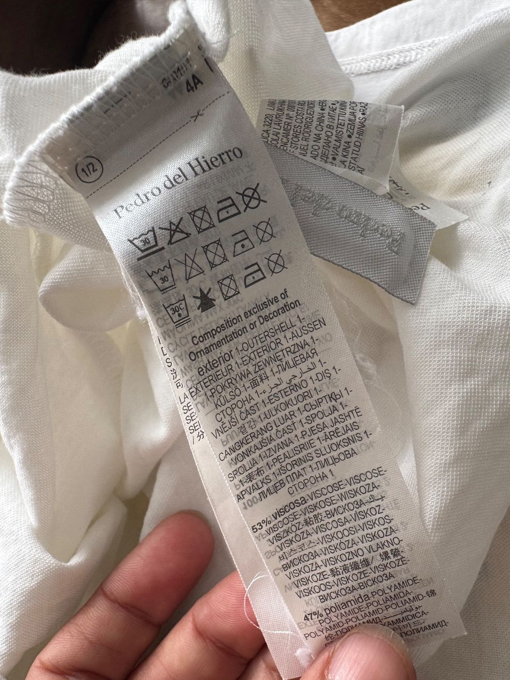T-shirt: Pedro del Hierro Bluse Tshirt Oberteil – Usato da Obfelden venduto da cesarina10 8