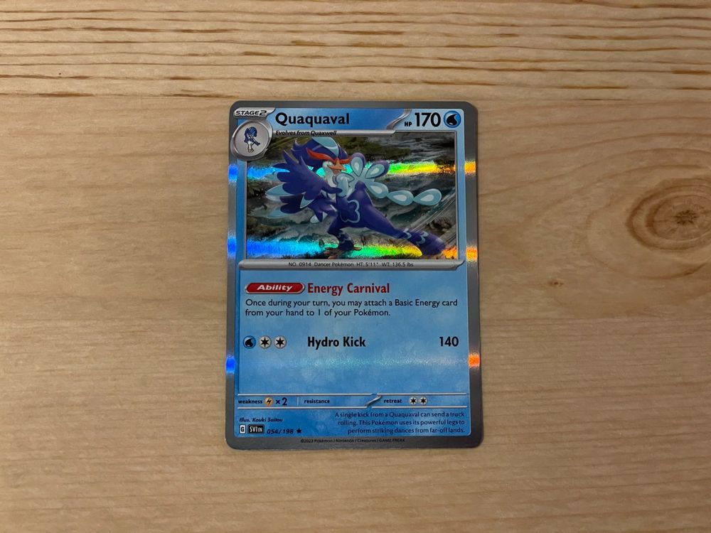 Quaquaval Holo EN Scarlet & Violet Pokemon | Kaufen Auf Ricardo