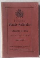 Bernischer Staats-Kalender (1920): Namen, Adressen, etc.