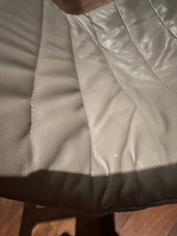 Poltrone: 80er Design Sessel Graugrün Leder Chromstahl  – Usato da Basel venduto da ninenintynine 4