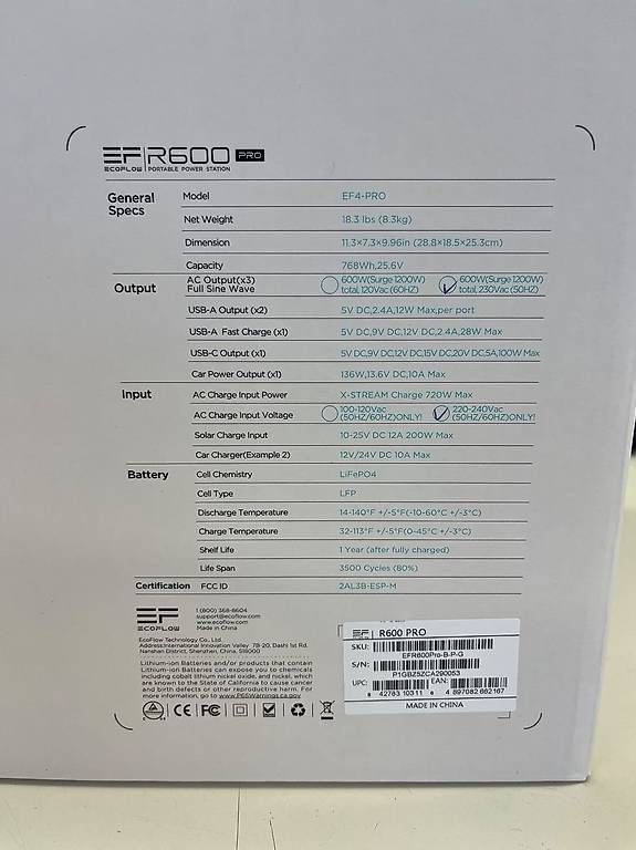 Ecoflow Batterie: Powerstation Ecoflow R600 Pro – Nuovo (secondo la descrizione) da Chur venduto da Piepmatz20 3