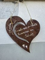Dekoherz Edelrost mit Spruch "Liebe...