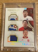 Triple immaculate England Panini (Gerrard,Lampard,Terry)