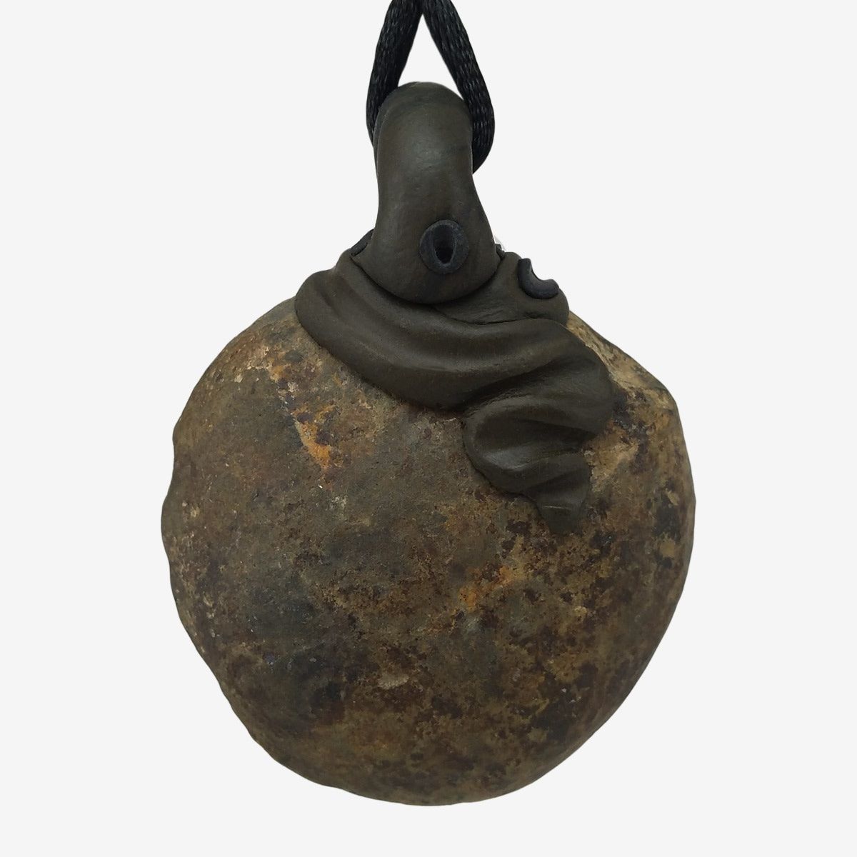 Minerali & Pietre curative: Septarie Stein Anhänger mit eingefasstem Lapislazuli – Nuovo e nell'imballaggio originale da Meilen venduto da Kaleidoskopia 2