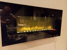 Cheminée électrique murale design – Ambiance chaleureuse