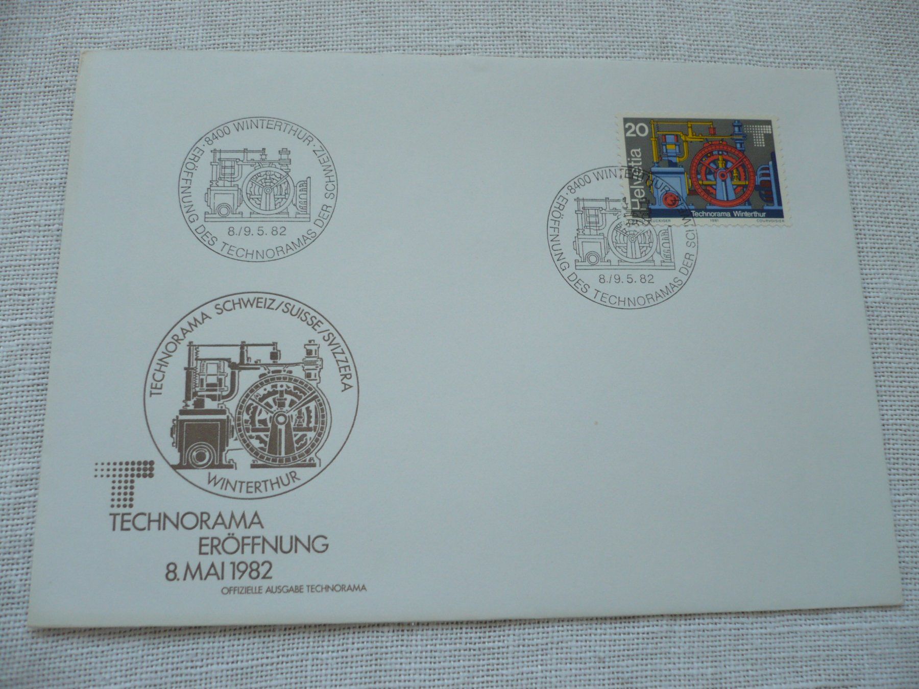 Tous les timbres: 1982 Eröffnung Technorama, Winterthur – D'occasion à Zürich par saltandpepper008