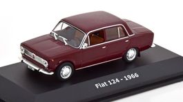 Fiat 124 Berlina Phase I 1966-1970 dunkelrot      1:43