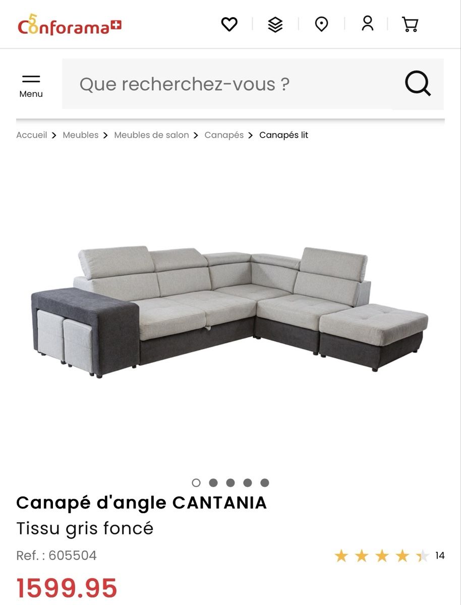 Divani: Canapé d’angle à vendre – Usato da Aubonne venduto da das_9zgm 3