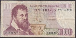 Belgien 100 Francs 1970