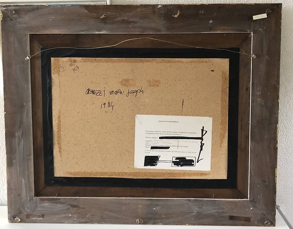 Dipinti: Tableau de Maître- Marie Joseph Orgiazzi – Usato da Yens venduto da GIPE 1