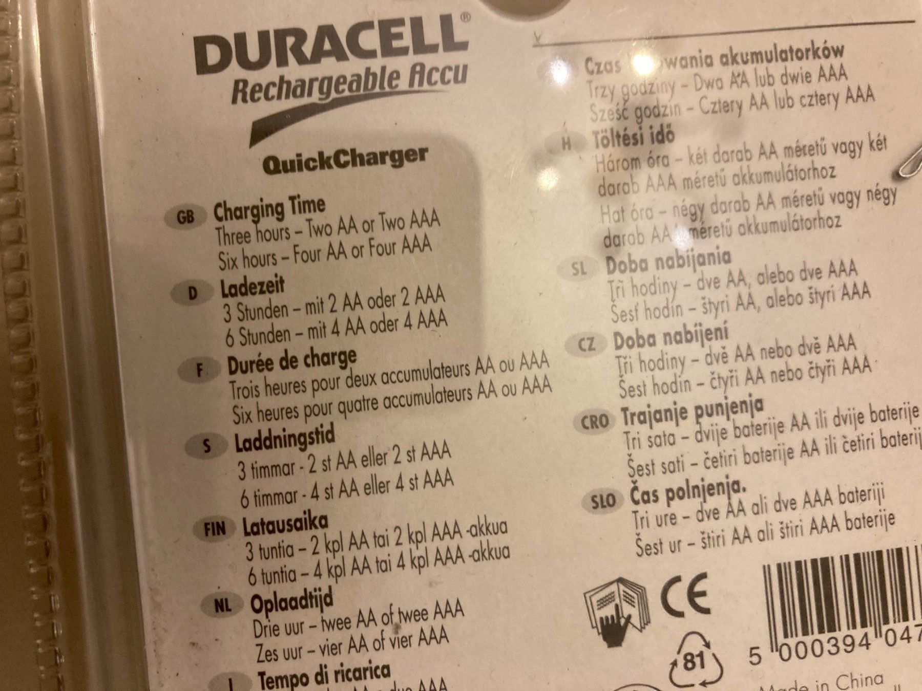 Akkus: DURACELL Rechsrgeable Accu----( Elektro) – Neu (gemäss Beschreibung) aus Wallisellen von AS.TZ. 4