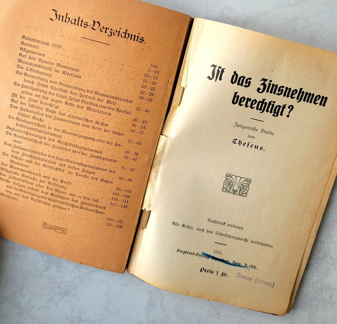 Libri: Zins ist Diebstahl – Usato da Oberuzwil venduto da rtr_wp6m 1