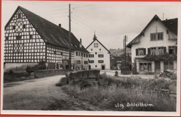 SCHLEITHEIM Wirtschaft Gemeindehaus, Wegweiser n. Beggingen