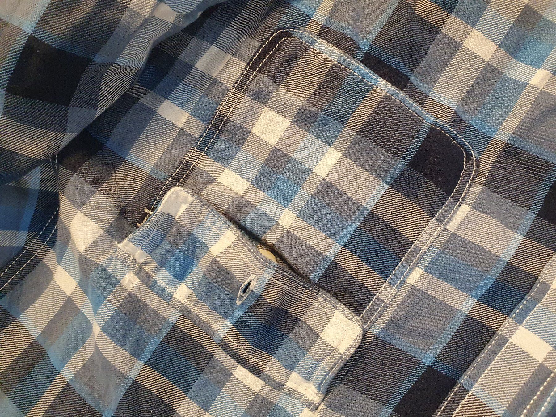 Camicie: Herrenhemd Divided blau karriert grösse XL – Usato da Zürich venduto da loosebone 7