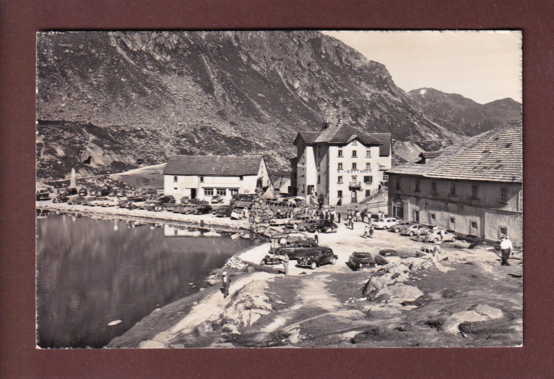Cartoline postali: SAN GOTTARDO - Auto - 1959 – Usato da Pully venduto da nicecards-shop
