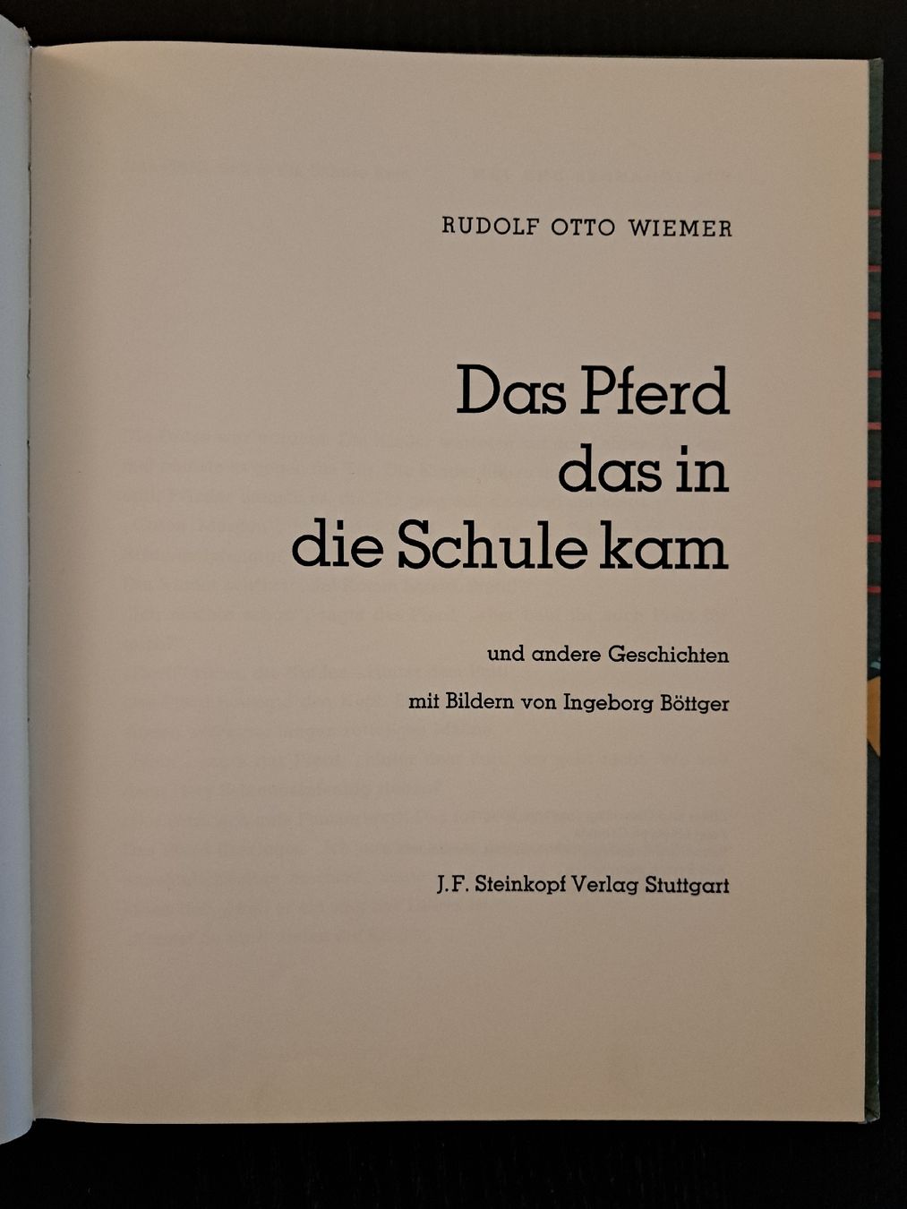 Libri: Kinderbuch•Das Pferd das in die Schule kam – Usato da Ottenbach venduto da Rasenmaeeher 1
