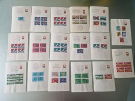 Lot diverse PTT Bögli mit Stempel Mustermesse Basel