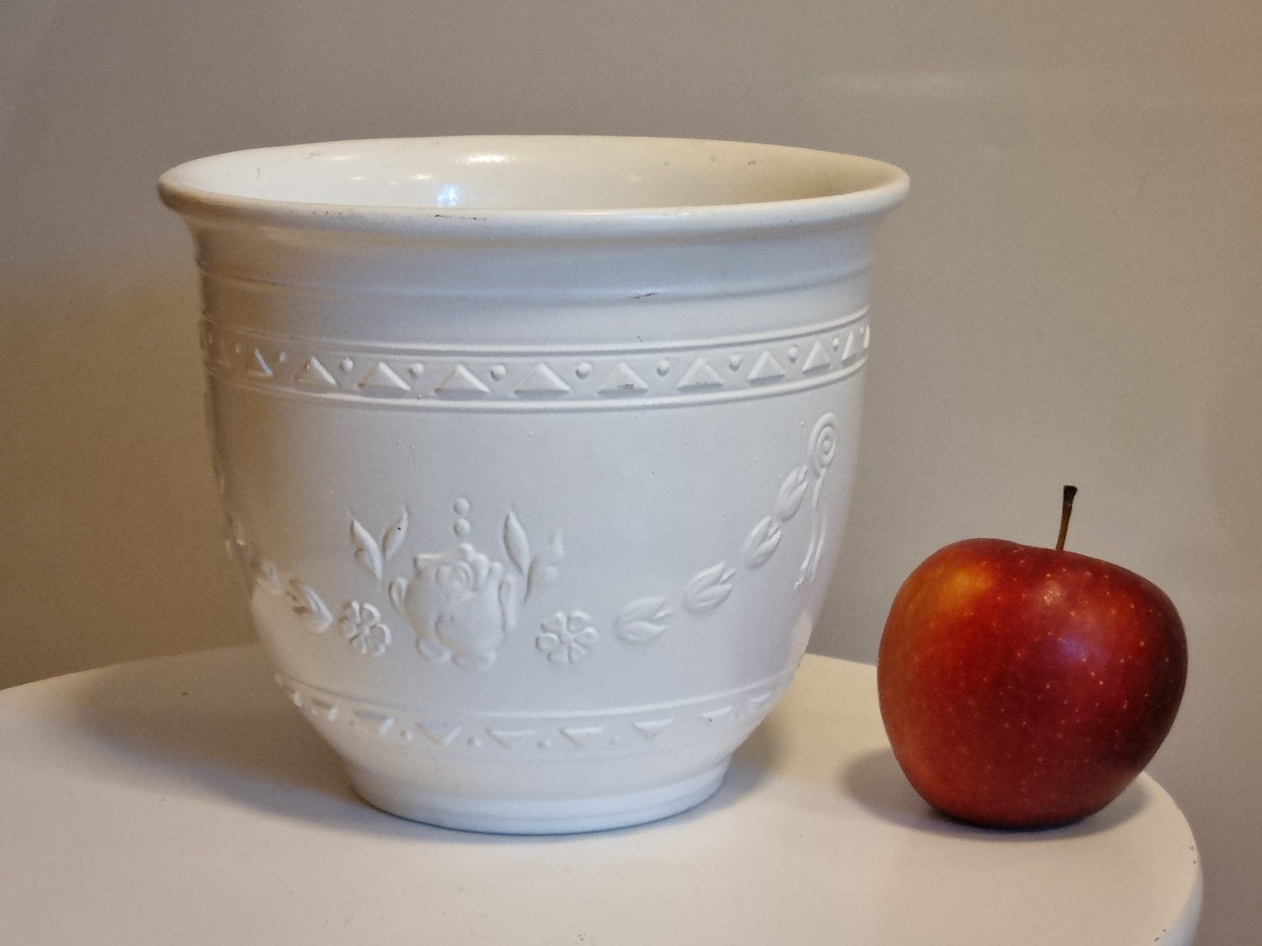 Vasi per fiori: Vintage Blumentopf / Übertopf Scheurich, W. Germany, Reliefd – Usato da Scharnachtal venduto da devin03