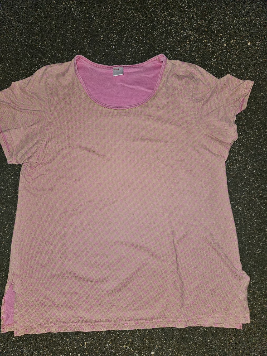 T-shirt: Rosa T-Shirt mit feinem Muster - ISA – Usato da Anwil venduto da tamoos 2