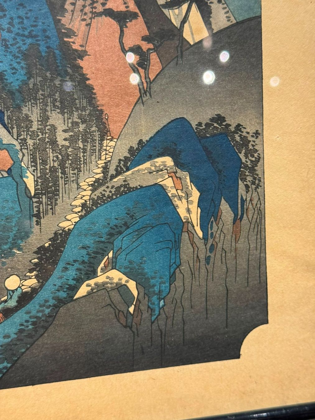 Xilografie: Utagawa Hiroshige, Hakone, Farbholzschnitt – Usato da Zofingen venduto da GrosisWonderkeller 9