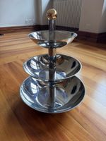 Etagere aus Edelstahl, gross, 3-stöckig