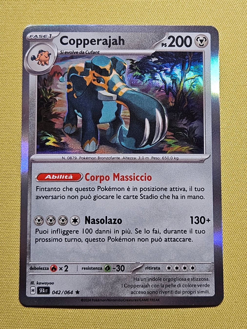 Pokémon Carte collezionabili: SFA Shrouded Fable - Copperajah 042/064 IT – Usato da Bellinzona venduto da Pokemarco
