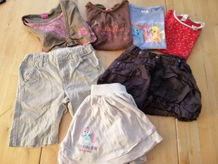 1 lot de 7 habits taille 110