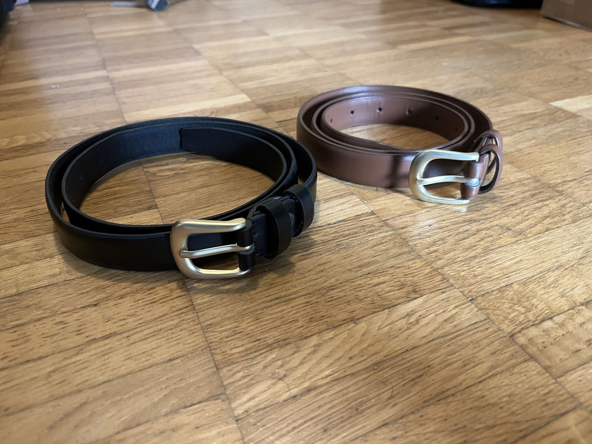 Cinture: 2 elegante neue Herrengürtel Gr. 110 – Nuovo (secondo la descrizione) da Mörschwil venduto da Levian