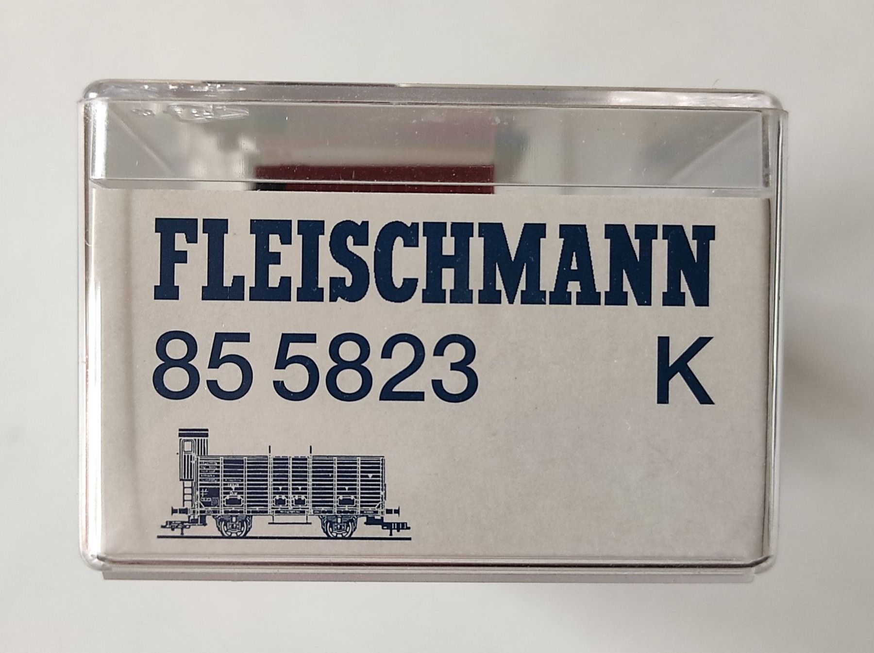 Fleischmann Modellini di ferrovie: Offener Güterwagen mit Brsh der K.P.E.V. von Fleischmann H0 – Nuovo e nell'imballaggio originale da La Chaux-de-Fonds venduto da Hobbymodell 1