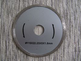 4 St. Diamant-Trennscheiben 115x 22,5mm