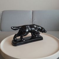 70er Jahren/ Schweiz " Laufen Keramik " Schwarze Vorstehhund