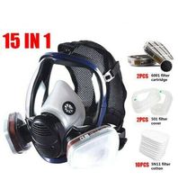 15in1 Vollmaske Atemschutzmaske mit Filter Vollgesicht