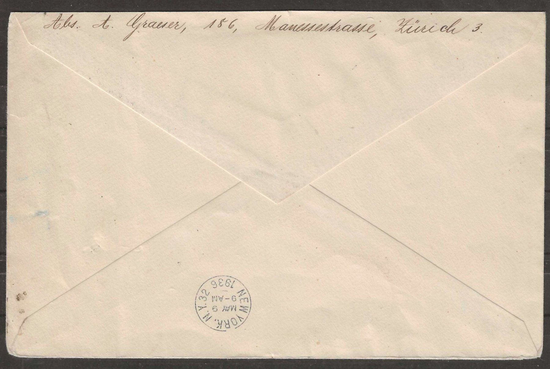 Alle Briefmarken: 1935 : Nordamerika Flug mit "Hindenburg" – Gebraucht aus Gümligen von Geniusbuy 1