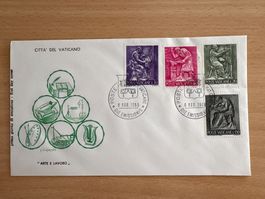 Vatikan Briefmarken-Brief, 8. März 1966, Top Zustand!