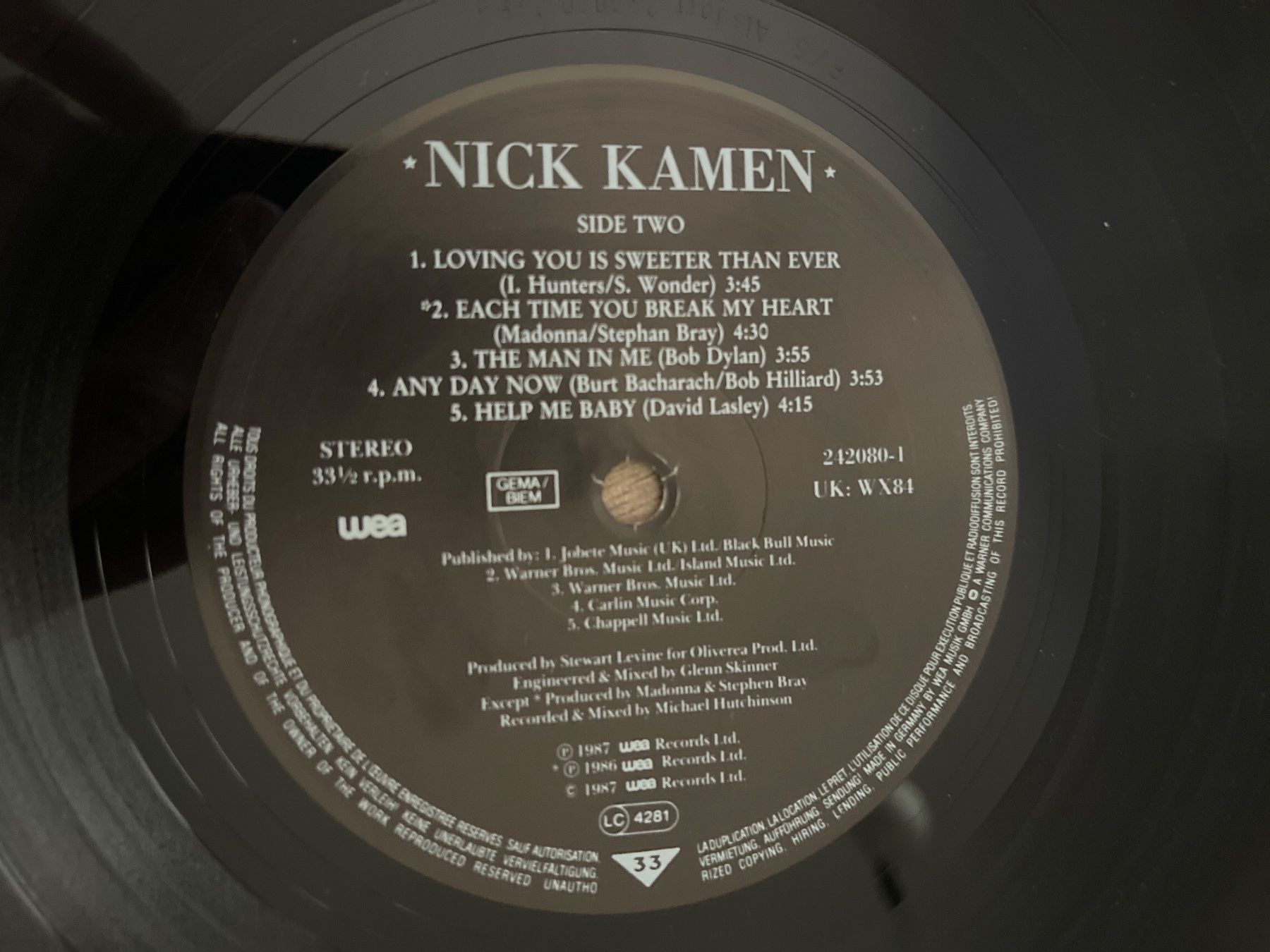 Dischi in vinile: A785/Nick Kamen – Usato da Frutigen venduto da Philippe_jsp 2