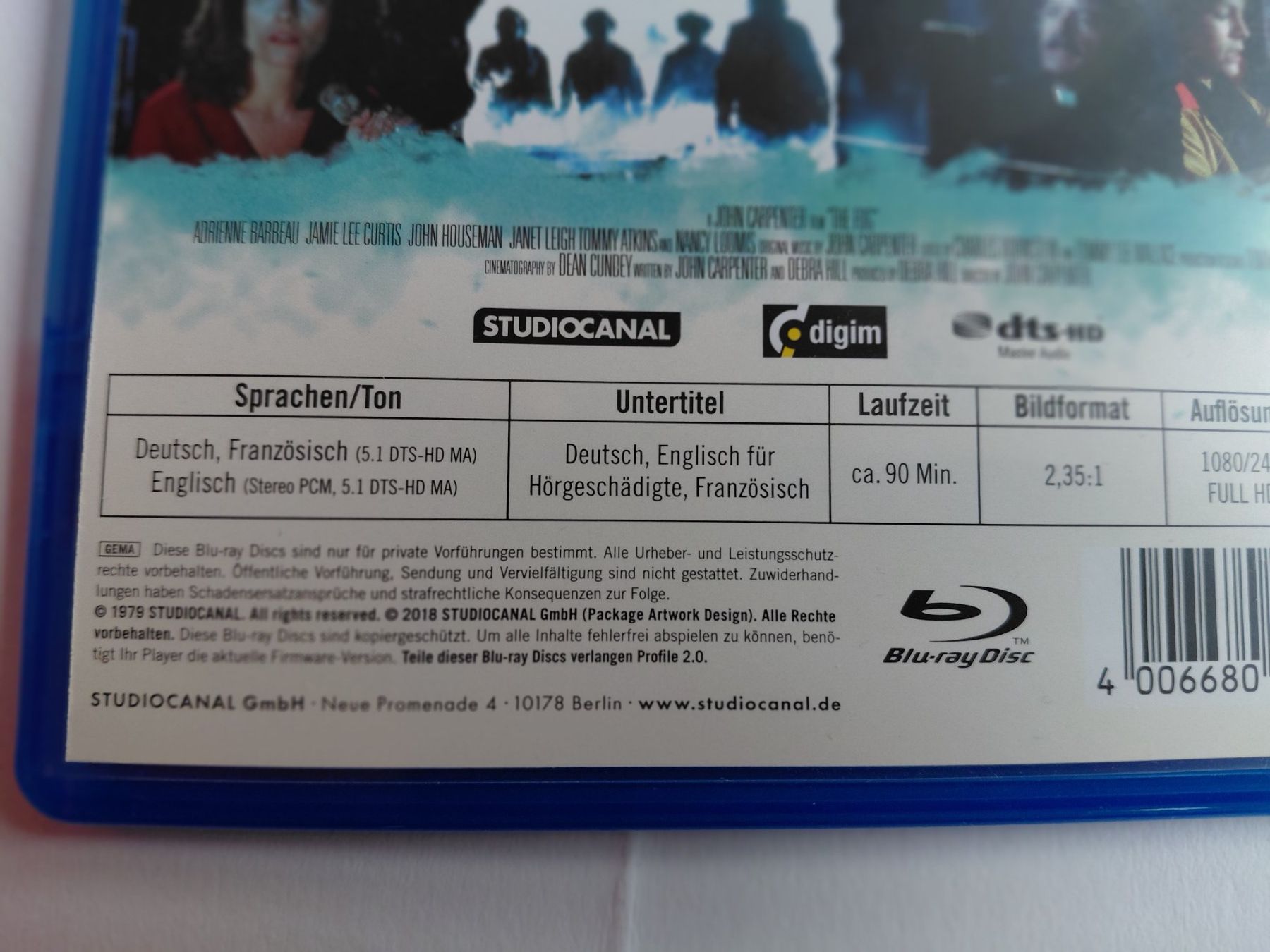 Tutti i DVDs: FOG (avec VF) – Usato da Denges venduto da Hellboy10 2