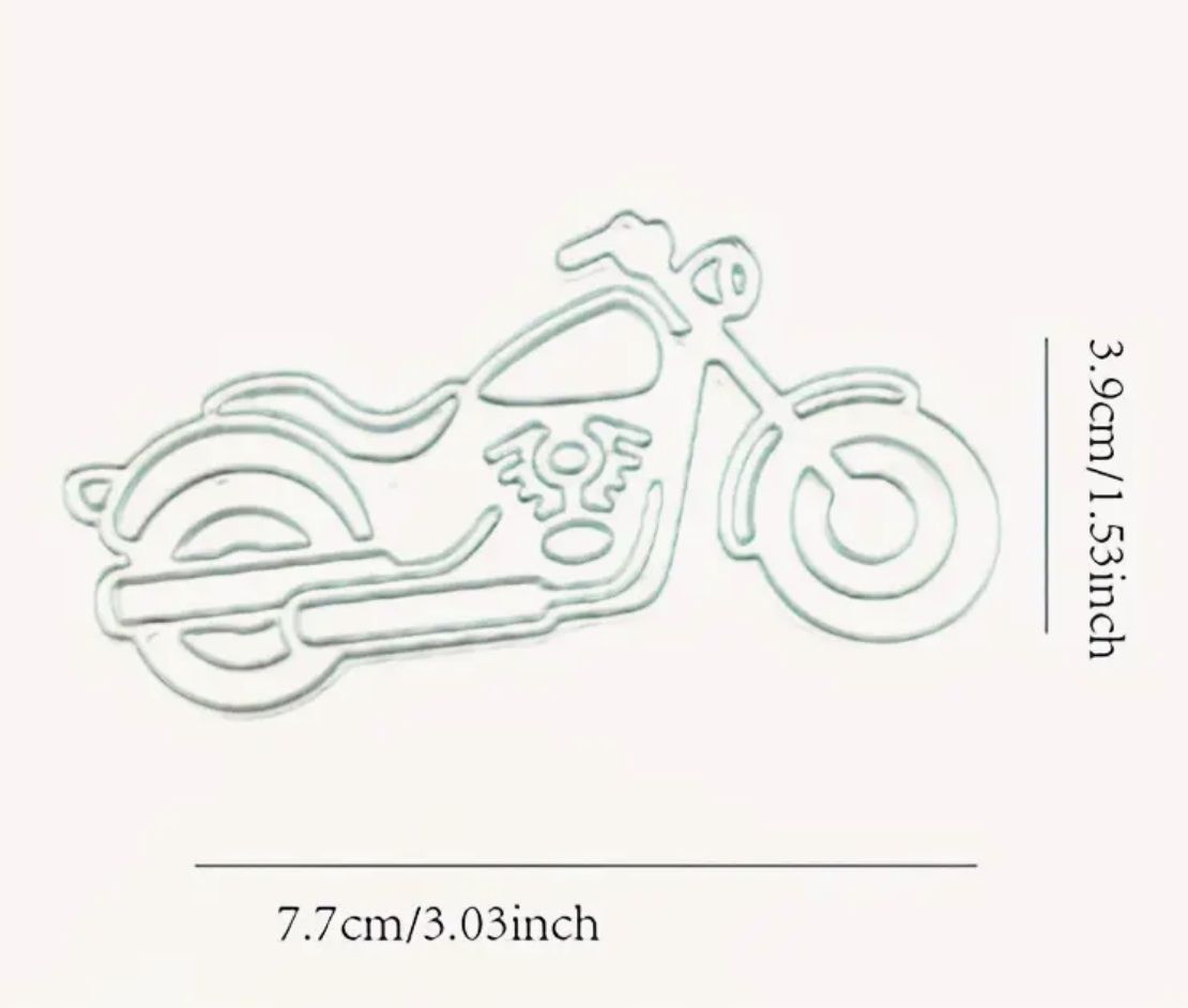 Schablonen: Motorrad  - Stanzschablone – Neu und originalverpackt aus Frenkendorf von jazzplatten 1