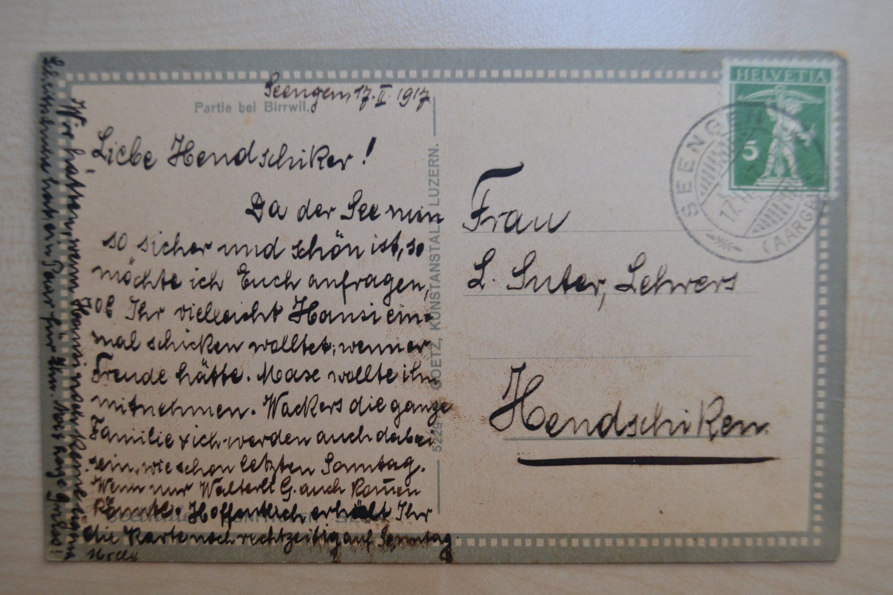 Cartoline postali: Birrwil Kirche – Usato da Beinwil am See venduto da kajak55 1