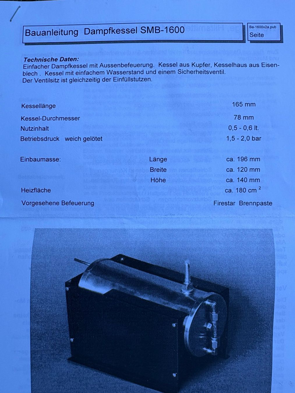 Modellbausätze & Standmodelle: Dampfkessel Modellbau – Gebraucht aus Nesslau von Lukas8412 3