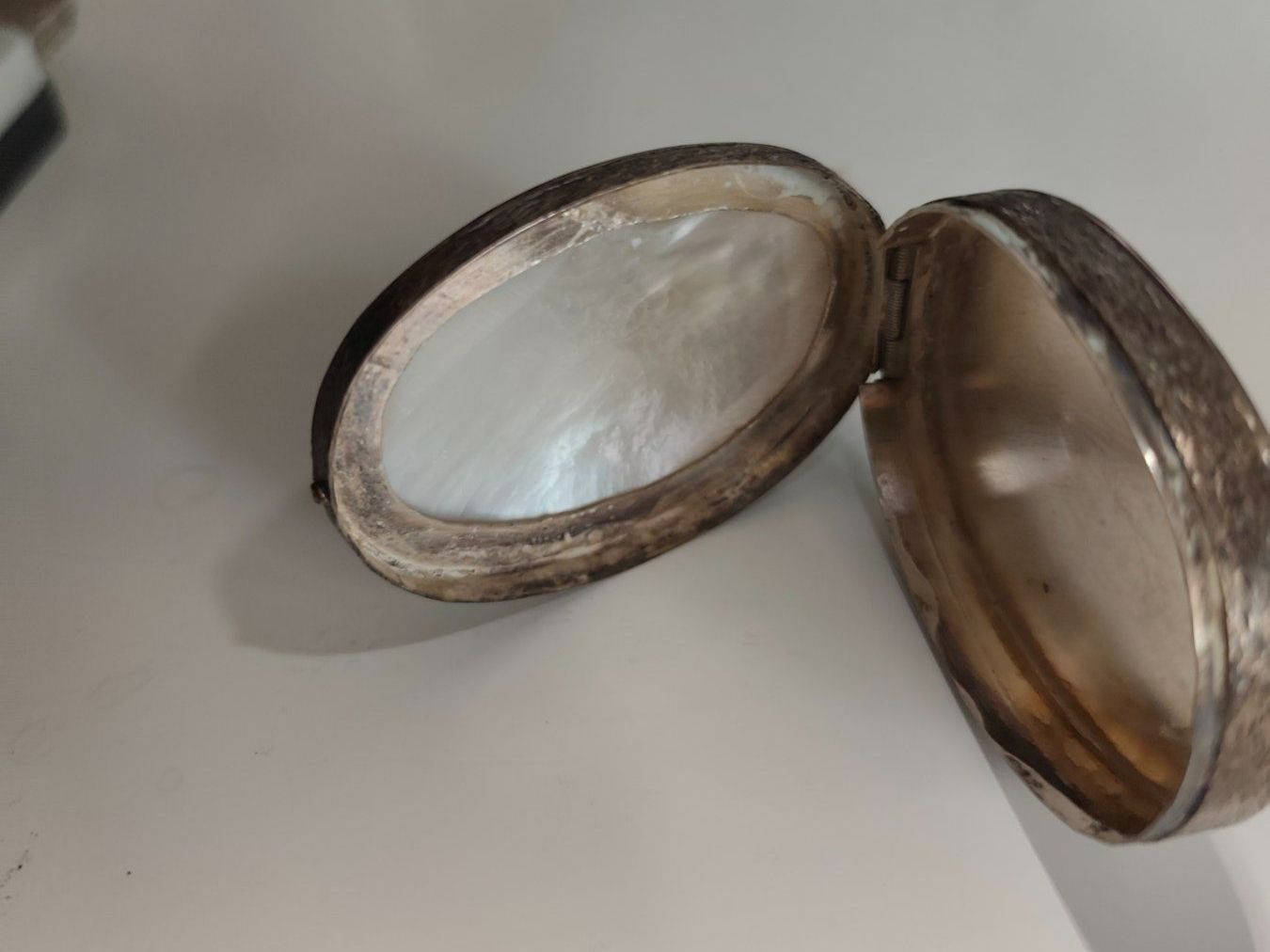 Tabacchi: Dose 900er Silber / Perlmutt, Orient Persisch Schnupftabak? – Usato da Goldswil b. Interlaken venduto da troedlermarkt-goldsw 5